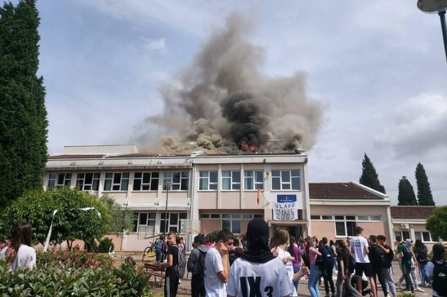 Mali maturanti zapalili krov škole