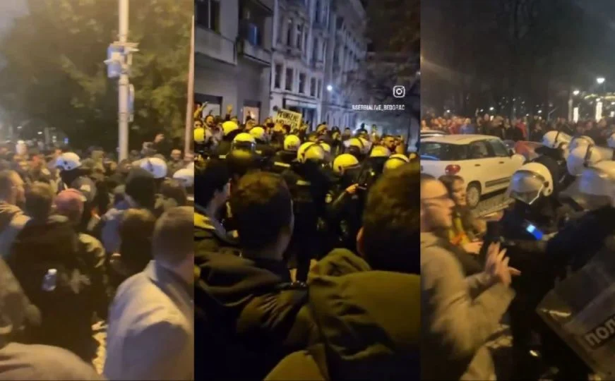 Policija pendrecima krenula na studente, Vučića zaklonili štitovima